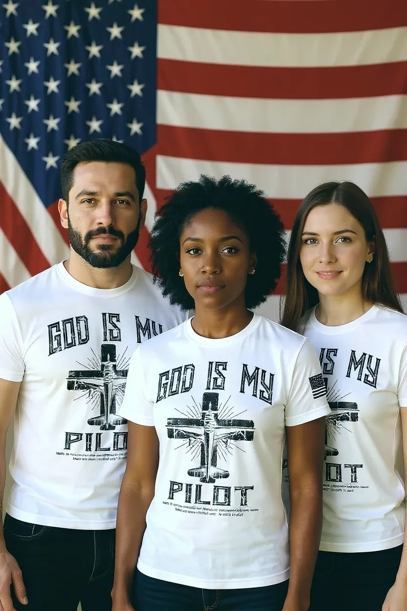 ✝️God Is My Pilot T Shirts